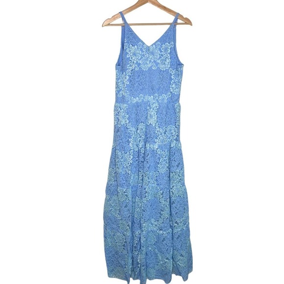 New Women’s Dress the Population Melina Two Tone Lace Dress Size M - Picture 5 of 8